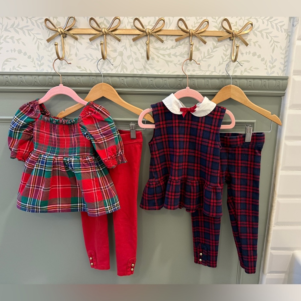 Janie & Jack 3t Holiday Plaid Sets!